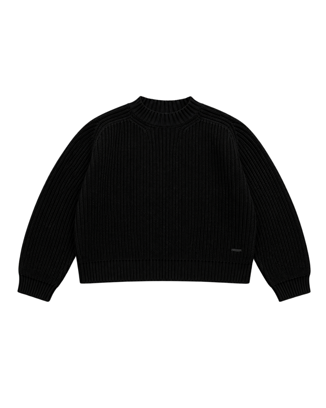 BLACK KNIT SWEATER