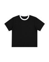 BLACK & WHITE RINGER TEE
