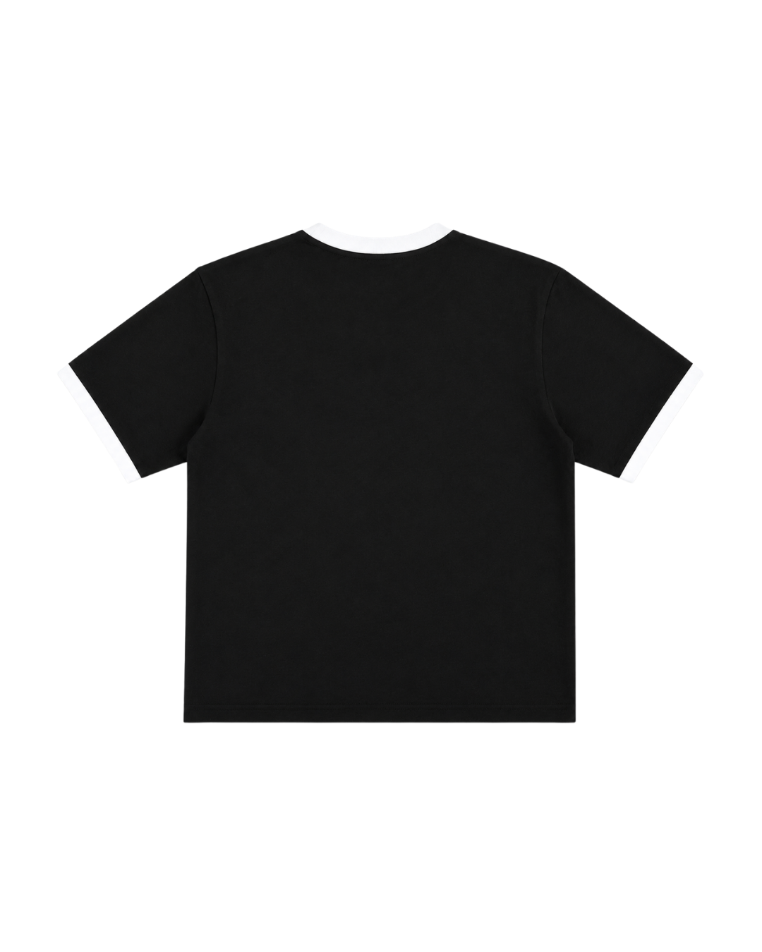 BLACK & WHITE RINGER TEE
