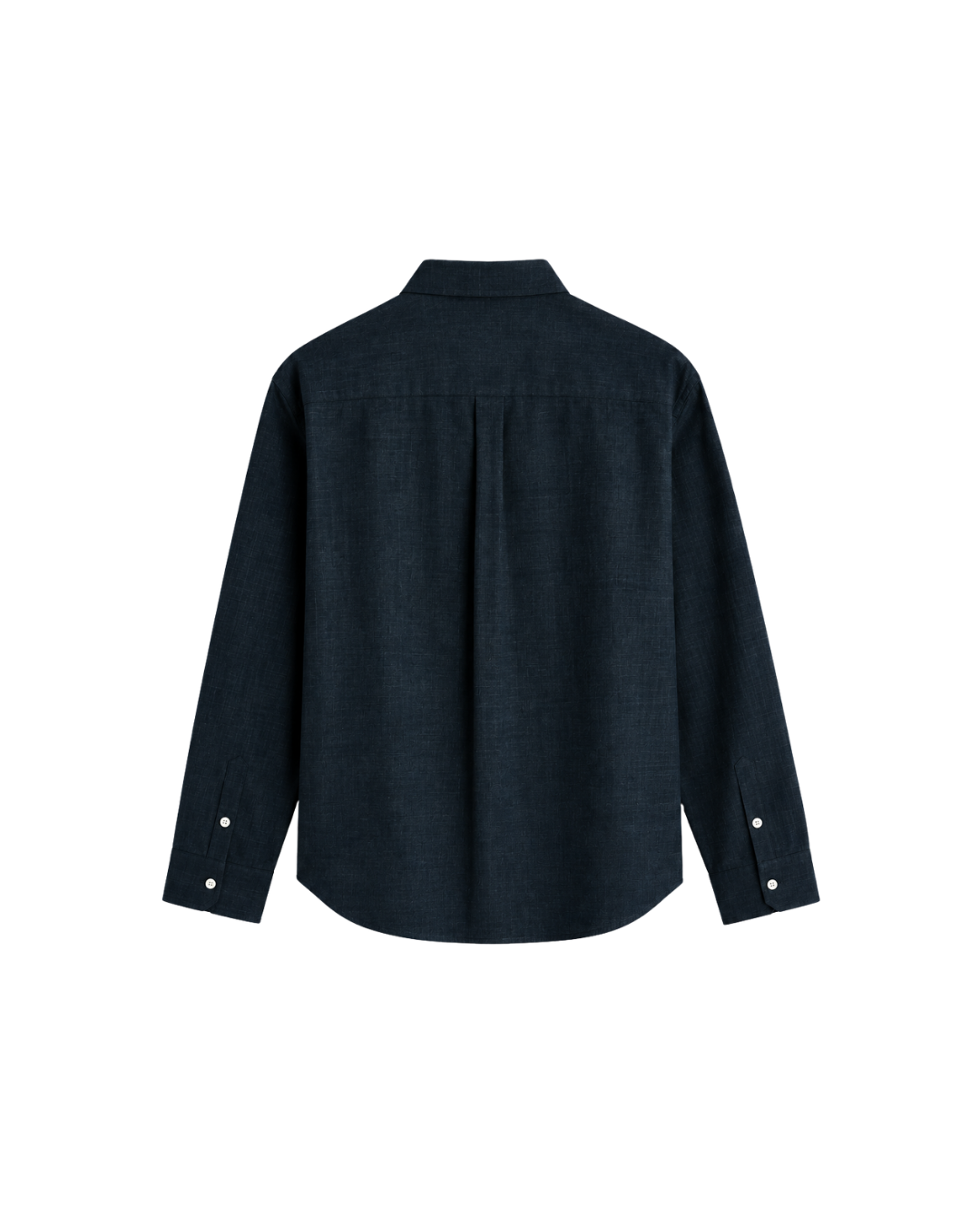 THE LINEN ESSENTIAL SHIRT - DEEP NAVY