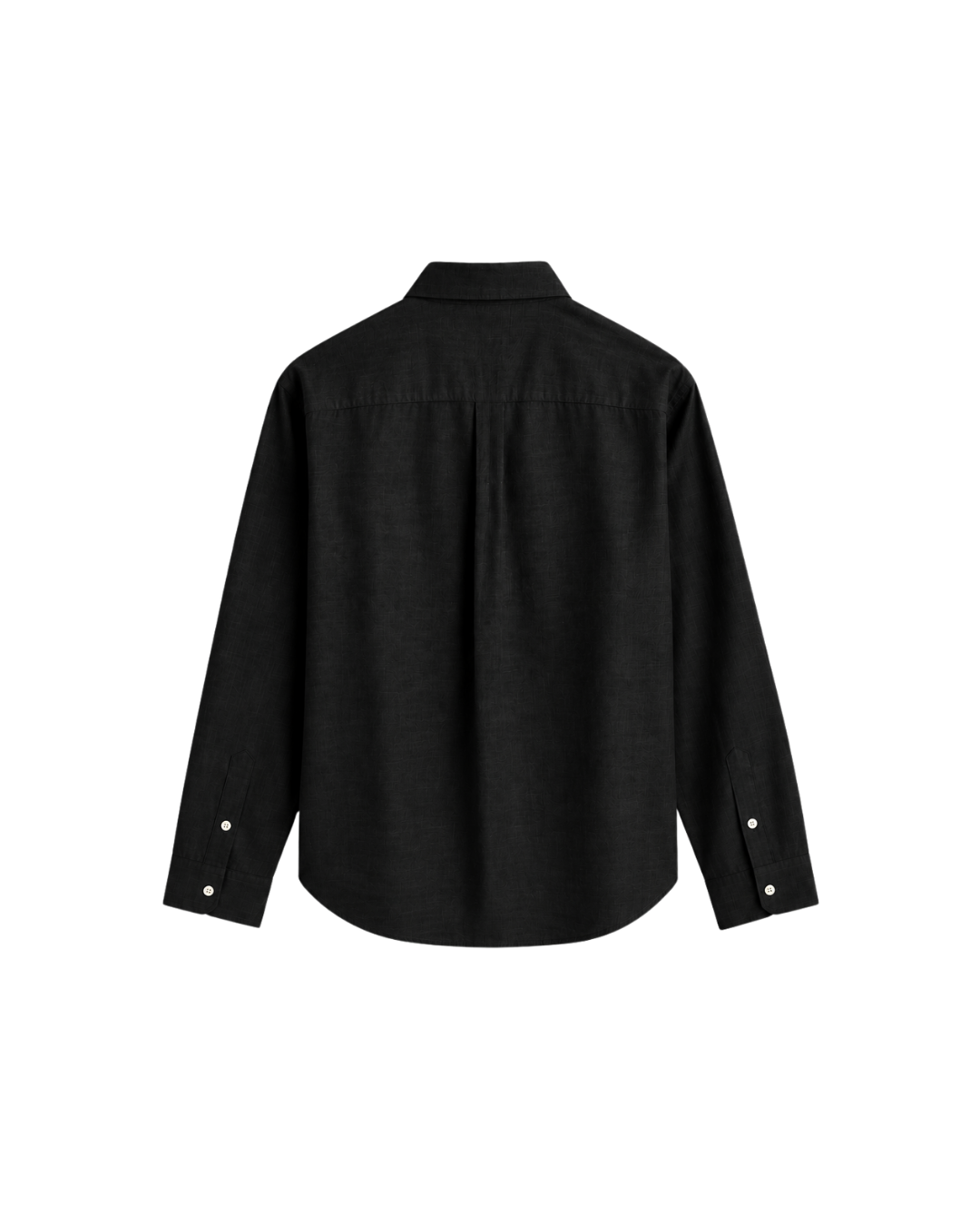 THE LINEN ESSENTIAL SHIRT - BLACK