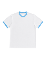 WHITE & BLUE RINGER TEE