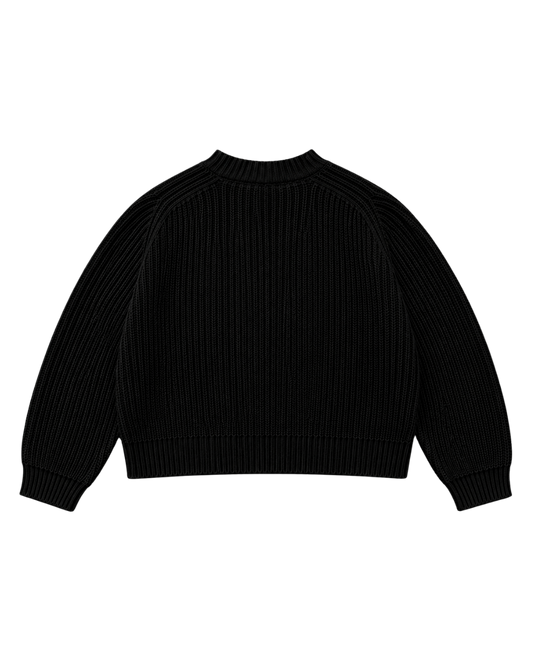 BLACK KNIT SWEATER