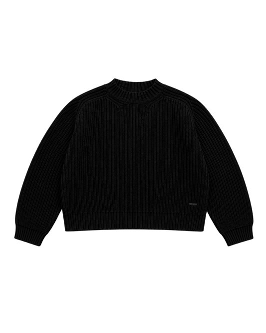BLACK KNIT SWEATER