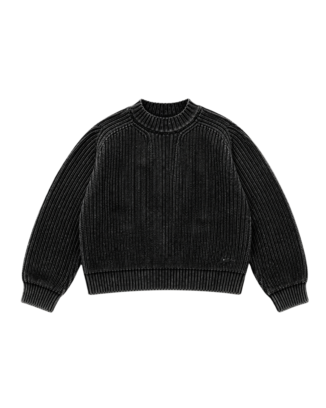 ACID WASH KNIT SWEATER