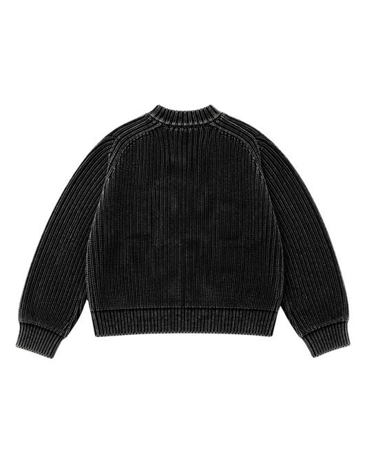 ACID WASH KNIT SWEATER