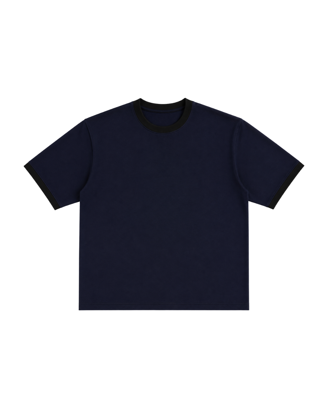 NAVY & BLACK RINGER TEE