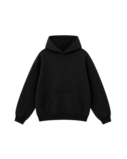 BLACK HEAVYWEIGHT HOODIE