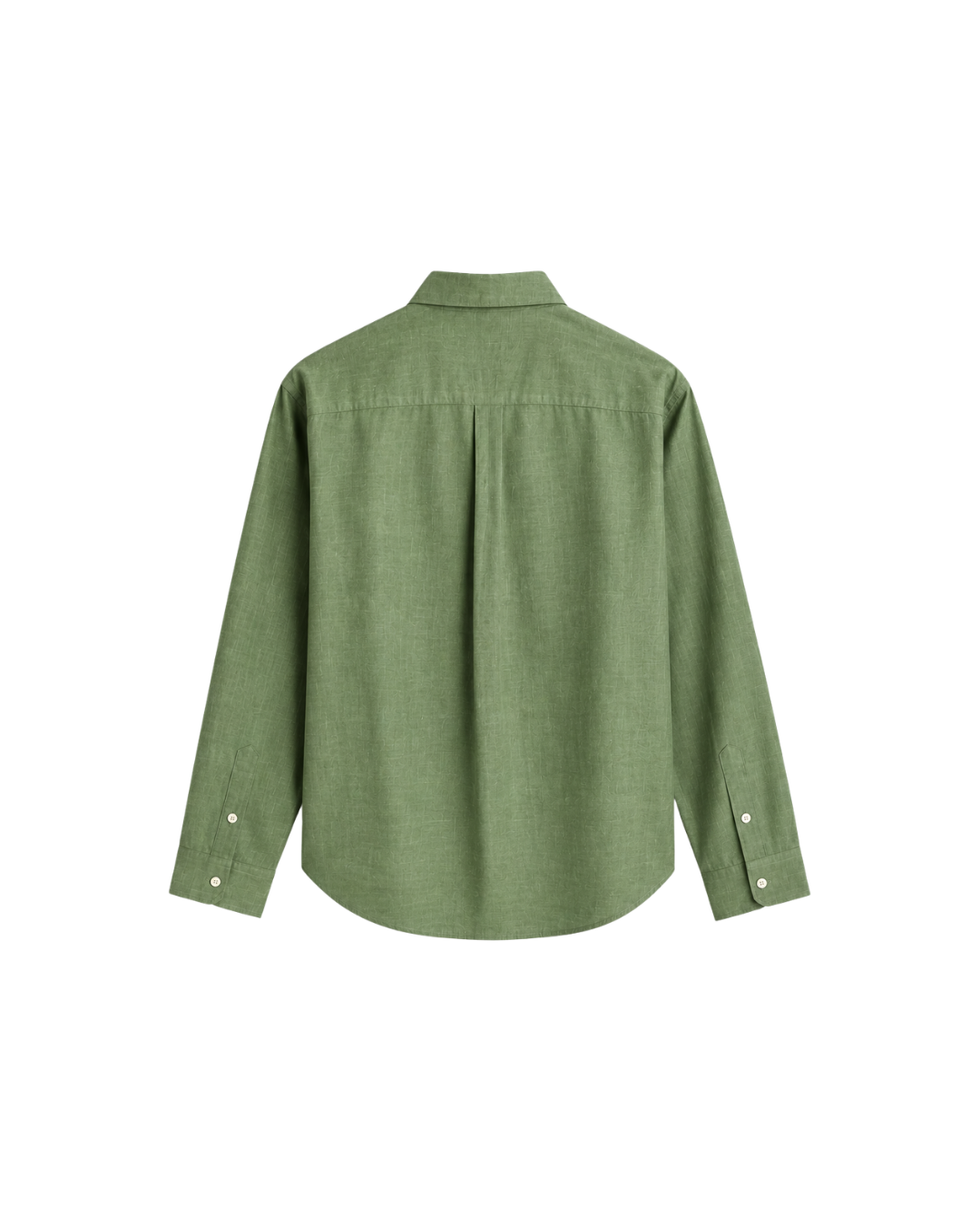 THE LINEN ESSENTIAL SHIRT - SAGE GREEN