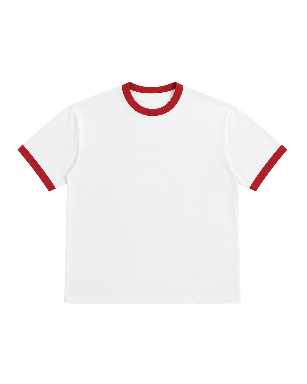 RED & WHITE RINGER TEE