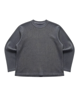 ACID WASH BOXY WAFFLE TEE